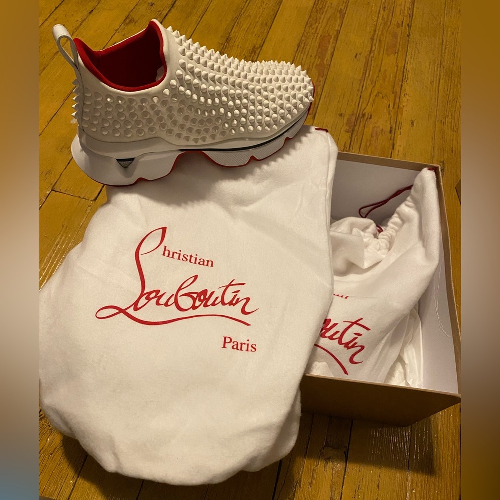 Christian Louboutin Spike Sock Donna Flat Neoprene Sneakers